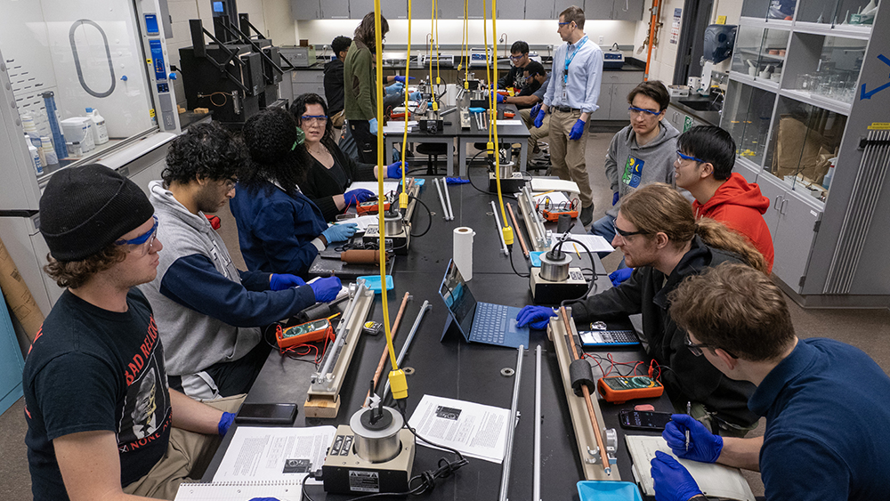 Students in a CTE classroom